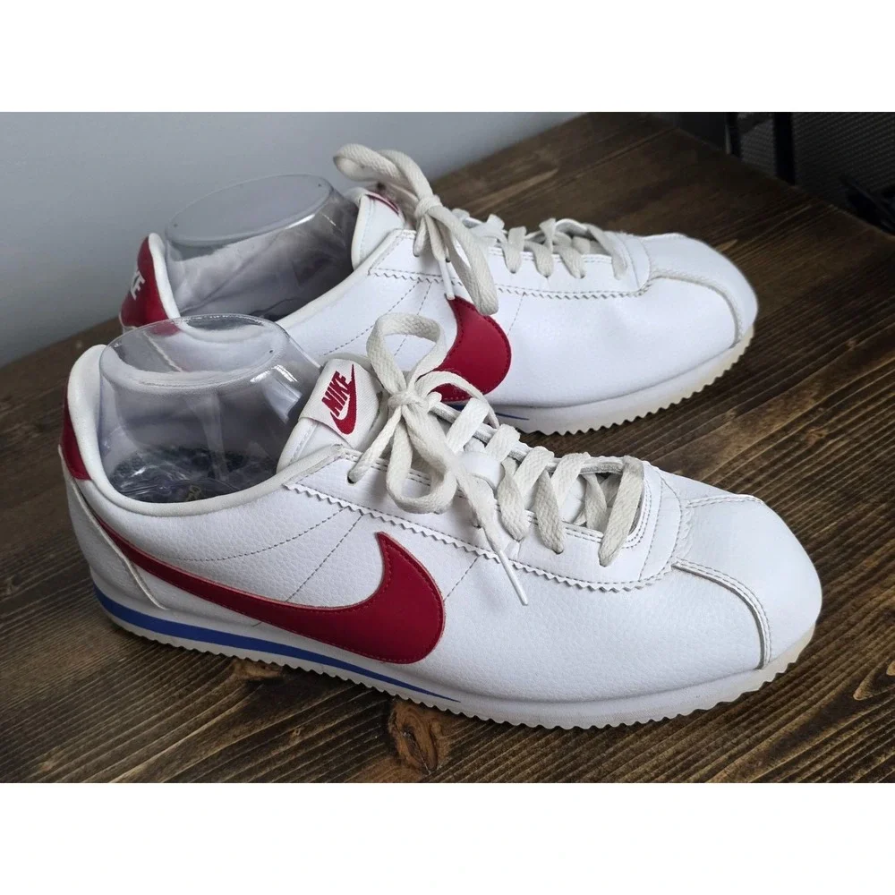 Nike Cortez Forrest Gump Men's‎ Shoes Size 11 White Red Sneakers 749571-154
